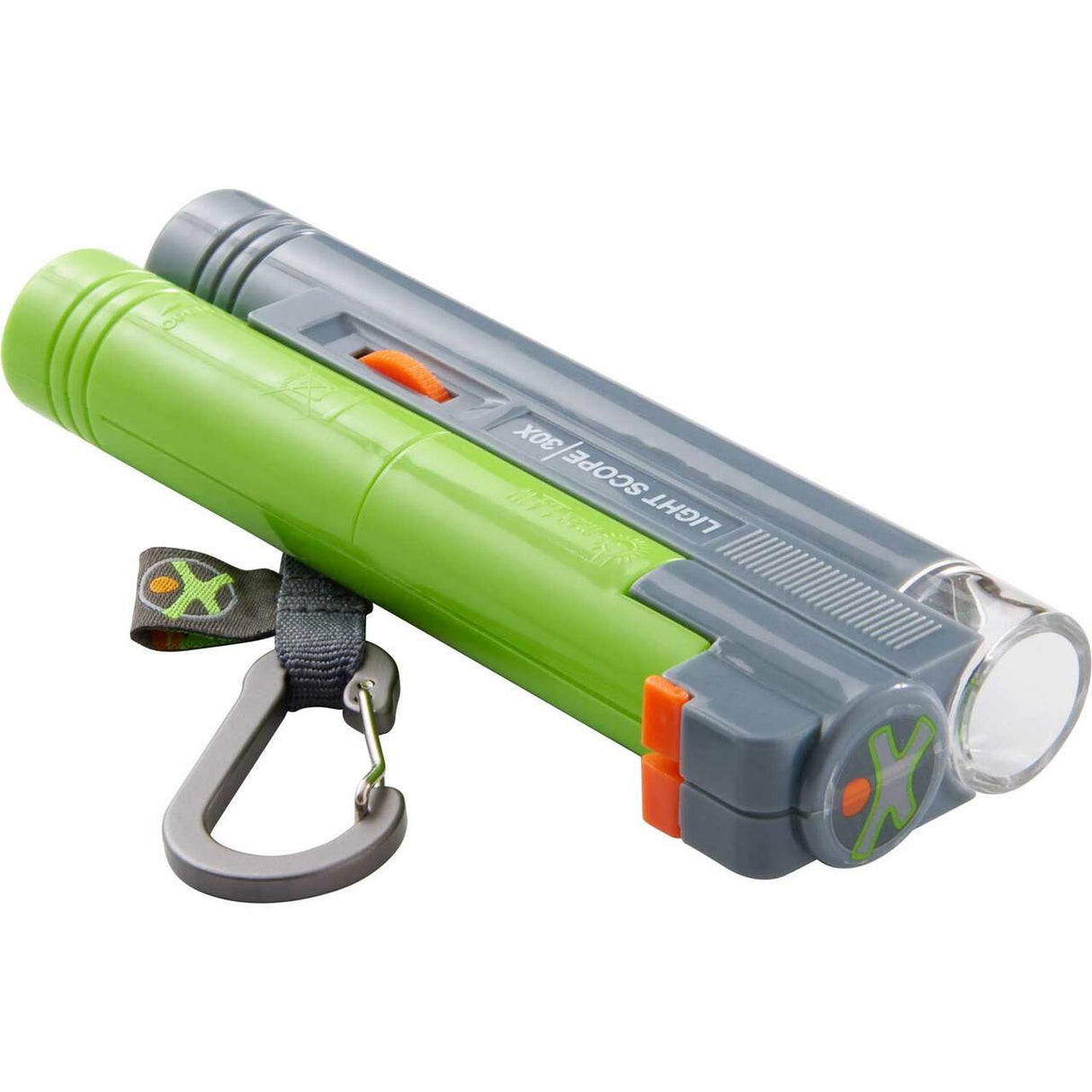 Terra Kids | Field Microscope compact green and gray 30X magnification educational tool for young explorers ages 6-12 years.