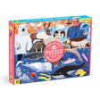 100pc Arctic Above & Below Doublesided Puzzle box showing arctic land animals and ocean animals illustrations.