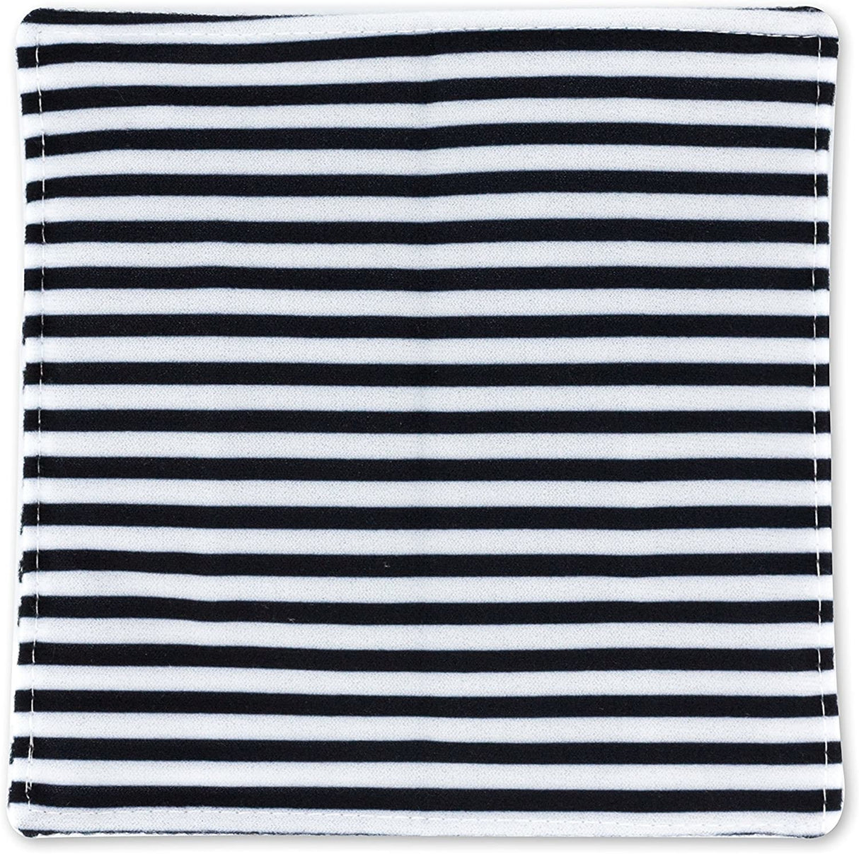 Baby Paper | Black & White Stripes, a 6x6 inch crinkly toy with high-contrast stripes for babies 0-2 years to grasp and explore.