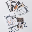 Baby Animal Lacing Cards featuring hand illustrated baby animals with lacing holes for motor skill development.