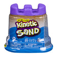 Kinetic Sand container with purple lid holding 4.5 oz of moldable, squeezable play sand for creative fun.