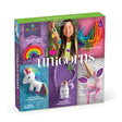 i <3 unicorns kit with 6 crafts including a unicorn headband, stuffie, garland, and rainbow accessories for kids ages 7+