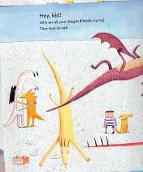 Dragons Love Tacos 2: The Sequel illustration with dragons and children by a tree in a colorful storybook scene.