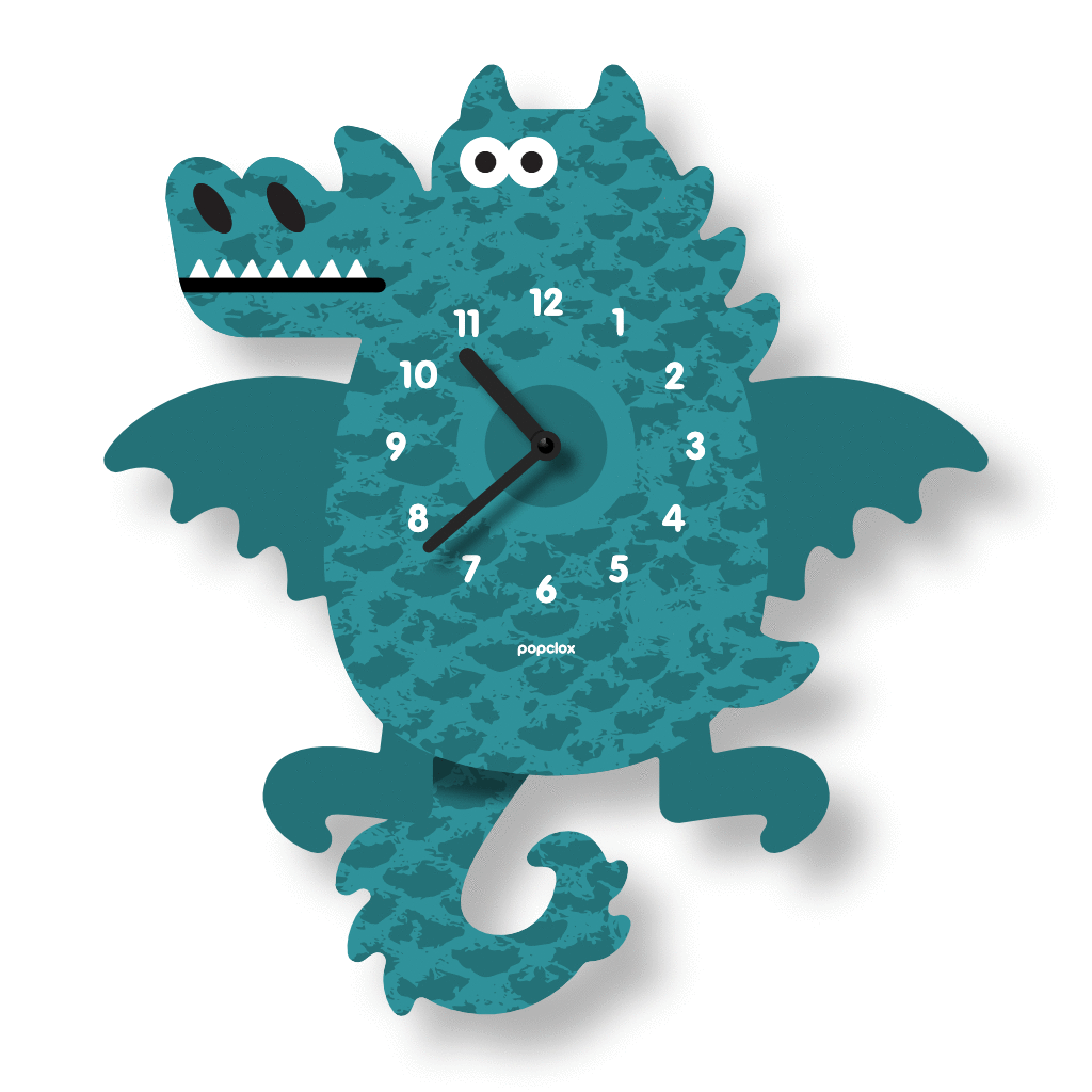 Acrylic Pendulum Clock | Dragon