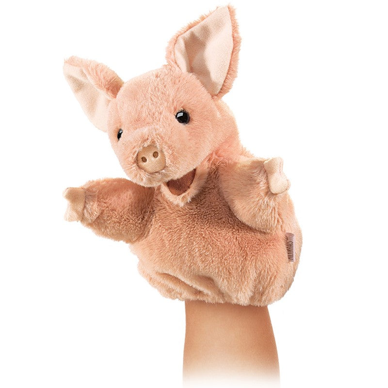Pig Little Hand Puppet soft plush with movable mouth and front legs perfect for little hands ages 3 and up