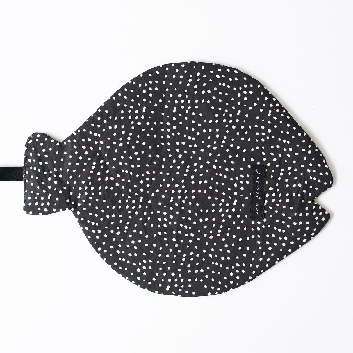 Organic Crinkle Toy | Fish made of 100% organic cotton with black and white polka dot design and crinkle paper filling.