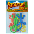 Stretchy Lizards pack of 4 bright, stretchy and bendable reptiles for fun, safe play for kids ages 5 and up.