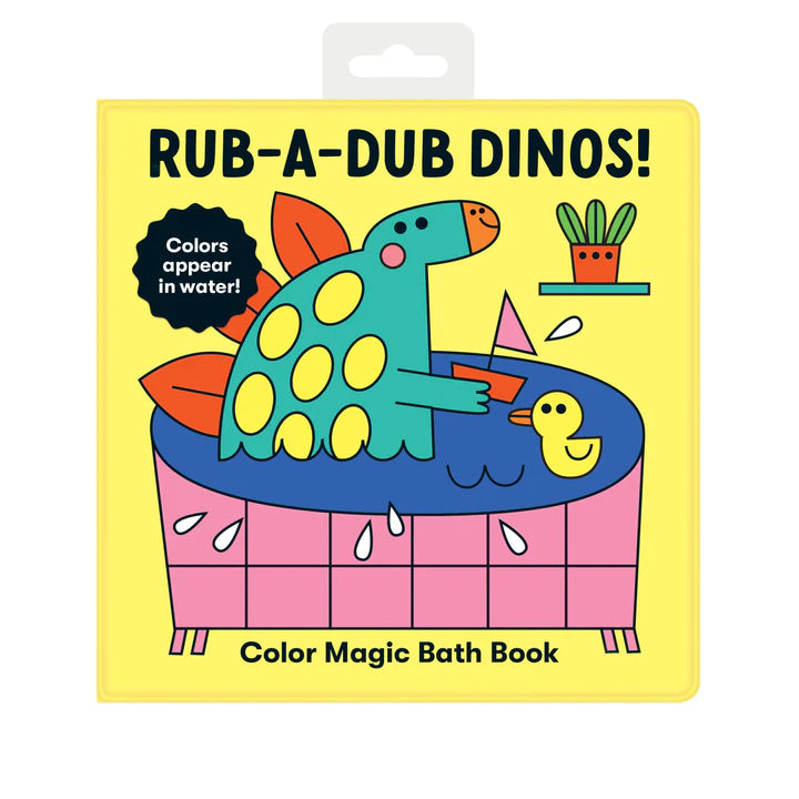 Bath Book Color Magic | Rub a Dub Dinos with bright dinosaur colors that appear magically in water for bath time fun.