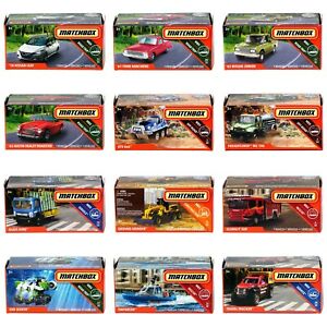 Matchbox Single die-cast vehicle in original packaging, featuring realistic details and real rolling wheels.