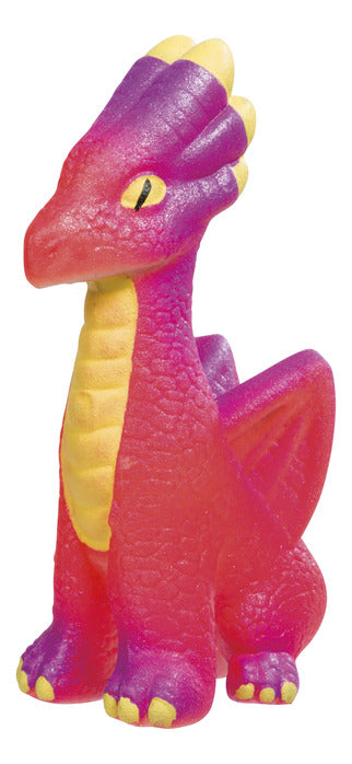 Hatchin Grow Dragon Ginormous toy in vibrant purple and red colors with detailed scales and wings.