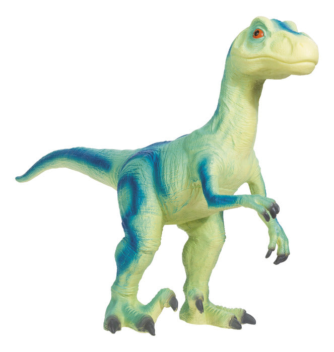 Epic Dinosaur soft vinyl toy with vibrant blue and green details, perfect for imaginative play and kids ages 3 and up.