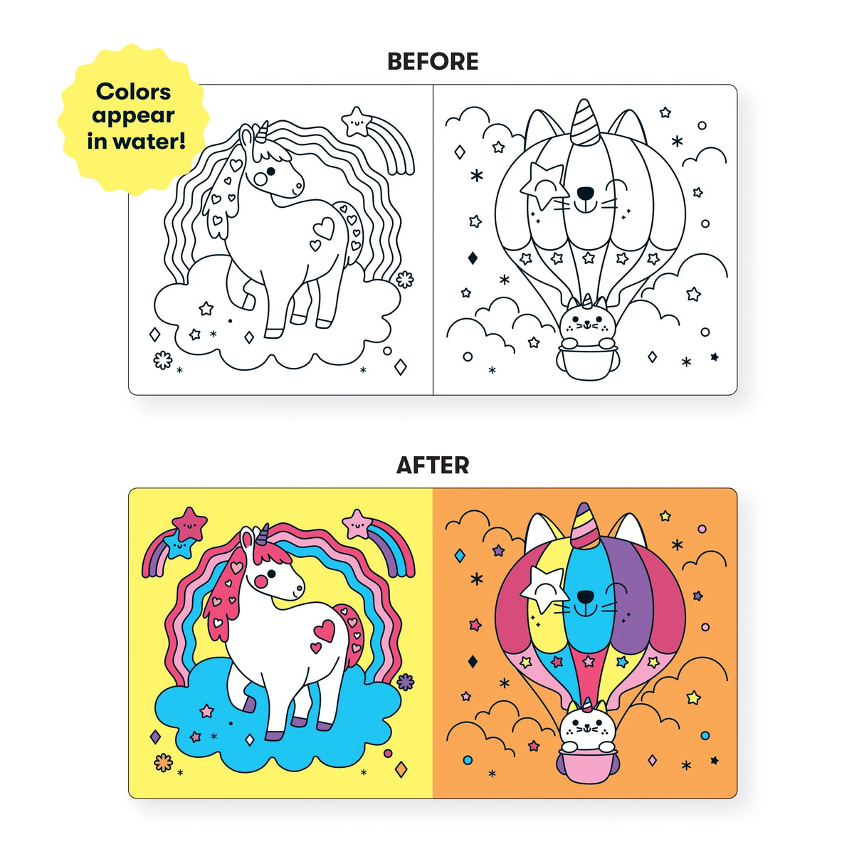 Bath Book Color Change | Unicorn Dream