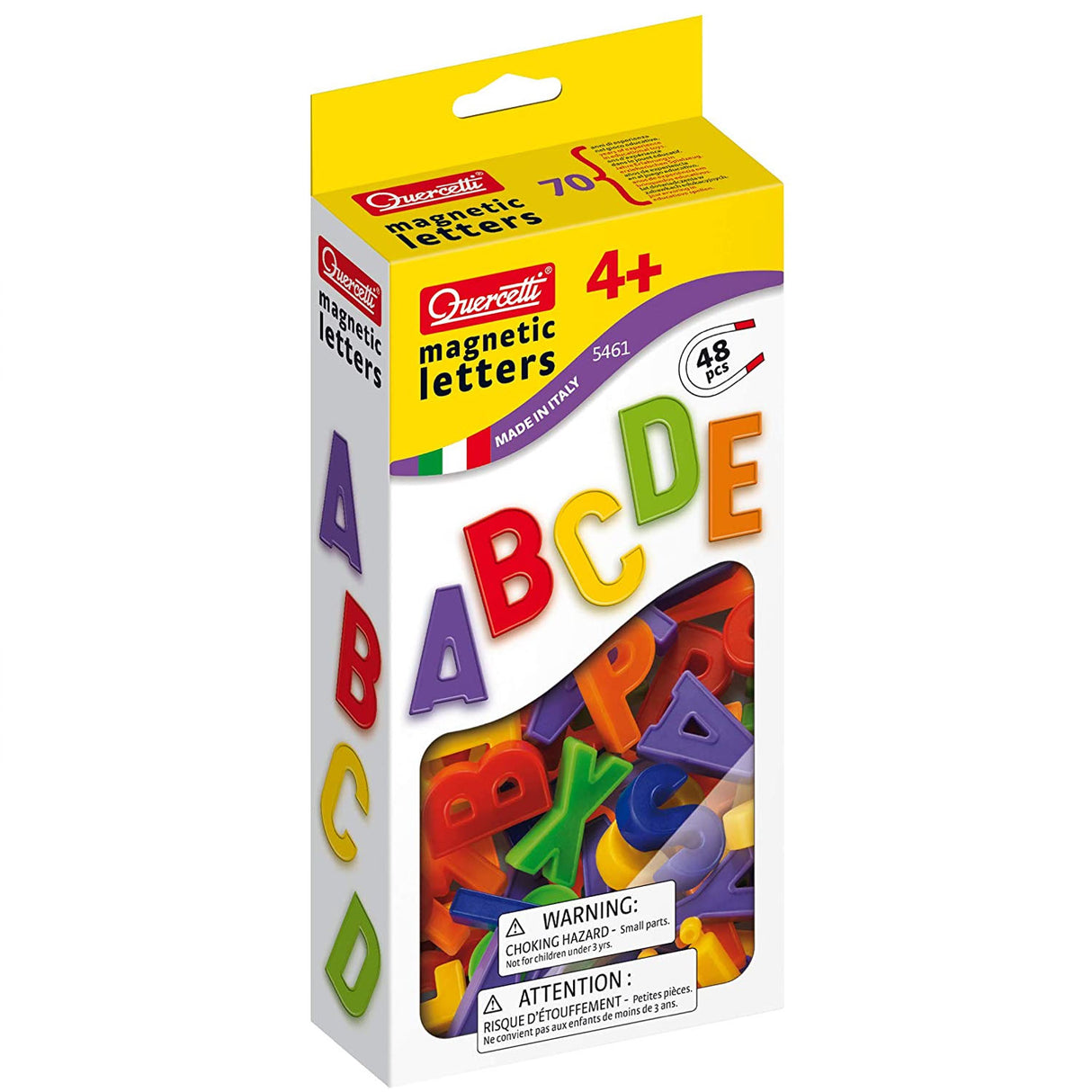 ABC Magnets colorful uppercase magnetic letters set with 48 pieces for learning fun on magnetic surfaces ages 4+