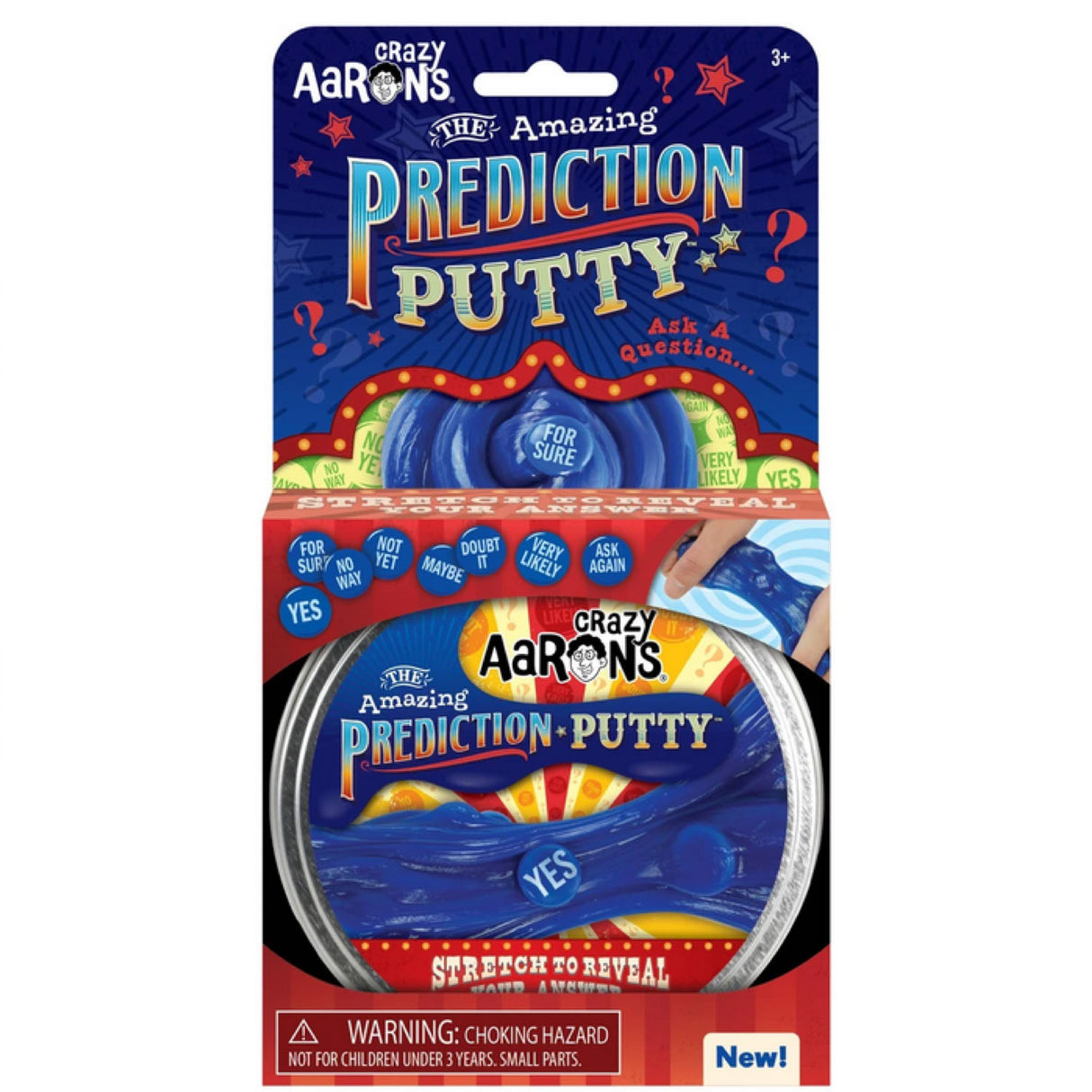 Trendsetters The Amazing Prediction Thinking Putty with truth stones reveals answers when stretched and squeezed for fun predictions.