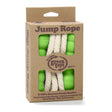 Green Toys Jump Rope with 100% recycled plastic handles and adjustable cotton rope, eco-friendly and safe for kids.