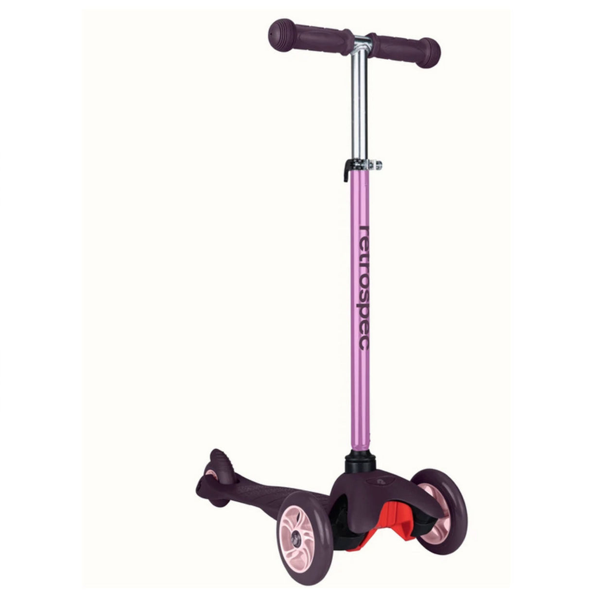 Chipmunk Kids' Kick Scooter | Lilac with three wheels, lean-to-steer, and slip-resistant deck for kids ages 3 and up.