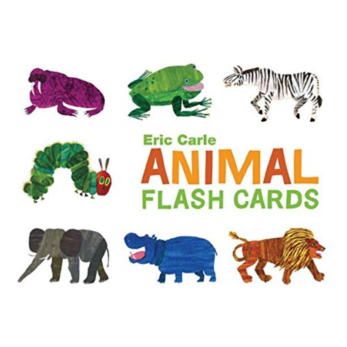 Eric Carle Animal Flash Cards featuring colorful animal illustrations on sturdy cards for ages 3 and up.