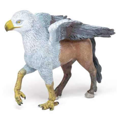 Hippogriff figure with eagle head, wings, and horse body, perfect for fantasy play and imaginative battles.