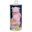 Stinky Pig toy in clear packaging, pink pig with pushable belly for a fun passing game.