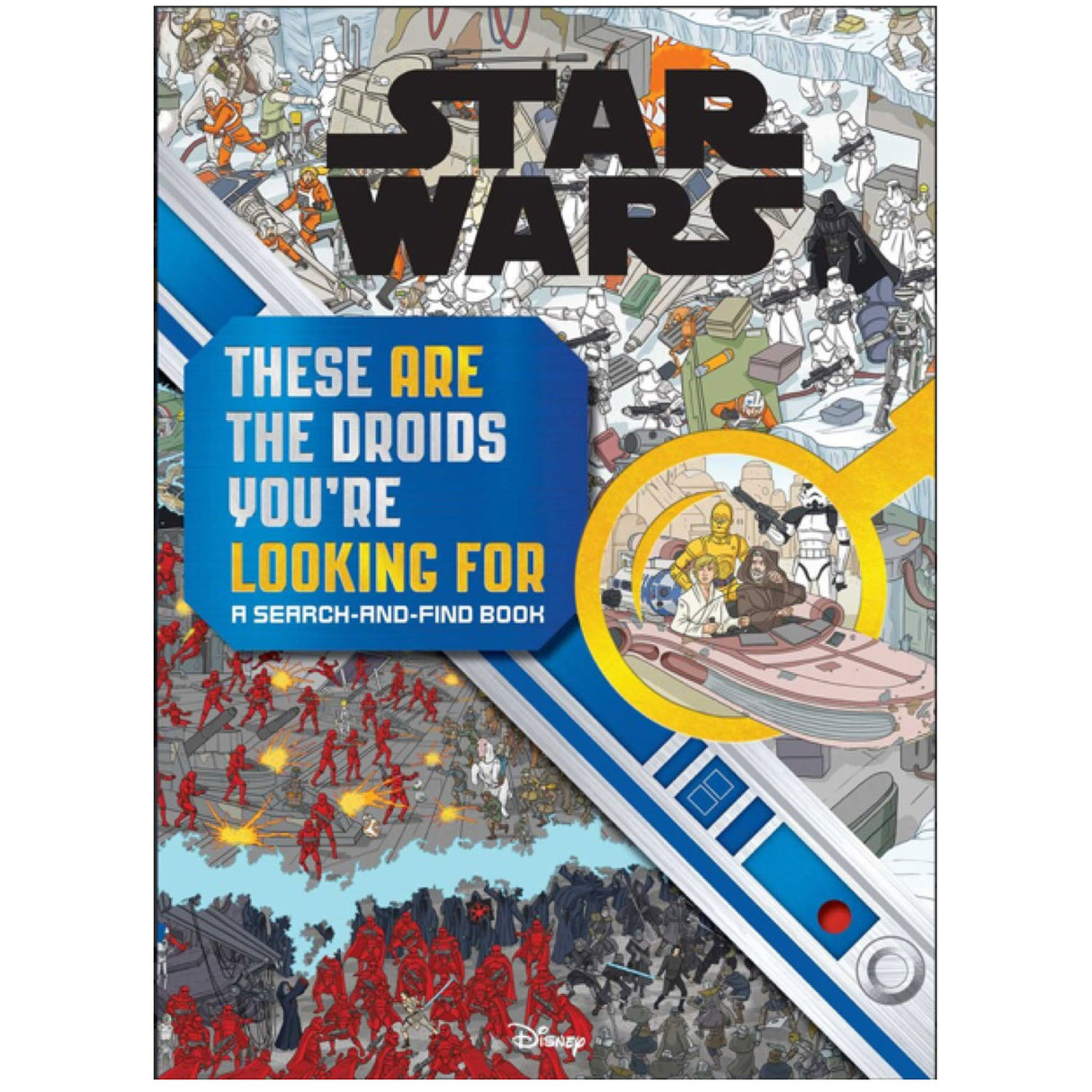 These Are the Droids You're Looking For Search & Find book cover with Star Wars droids and stormtroopers in a detailed scene.