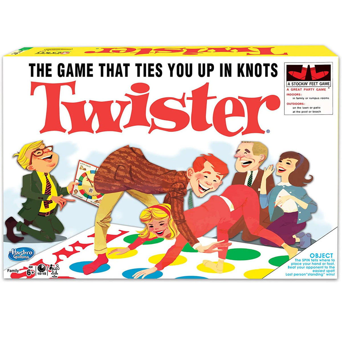 Hasbro Gaming Twister Game for Kids Ages 6 and Up, twister game