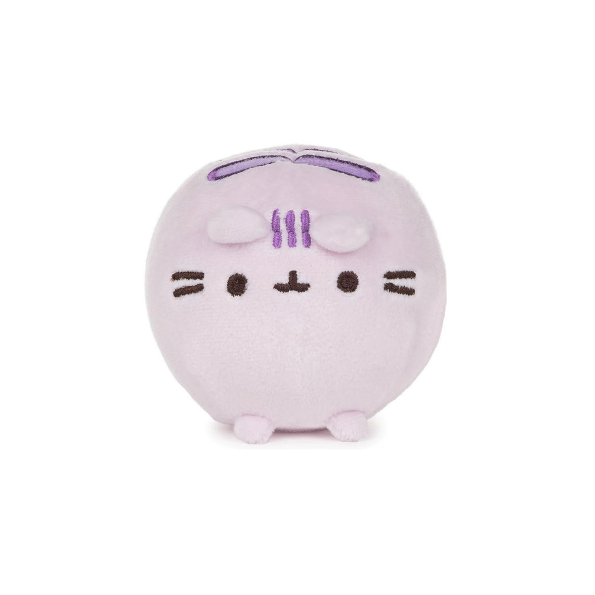 Pusheen Round Squishy soft plush toy in pastel purple with cute face and small paws, perfect for kids and collectors.