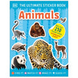Ultimate Sticker Book | Animals cover with leopard and various animal stickers for kids' fun learning activities