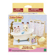 Bath & Shower Set with bunny figures bathtub and bath accessories