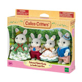 Cottontail Rabbit Family boxed toy set with four dressed rabbit figures