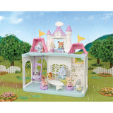 Playtime Castle Nursery playset with animal figures and colorful castle rooms