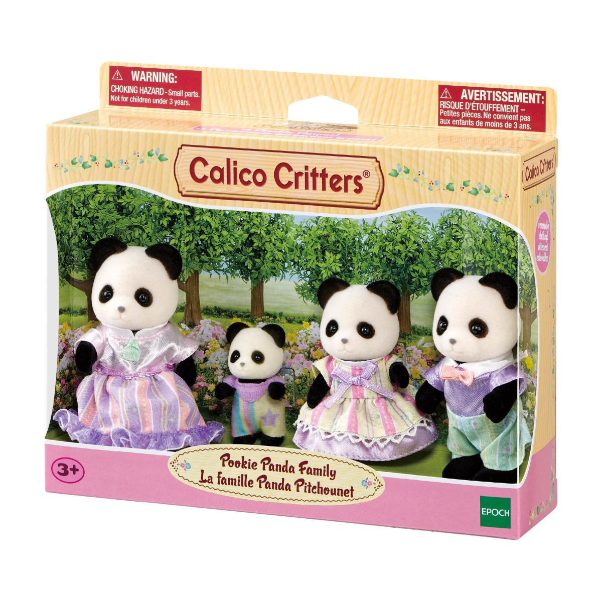 Pookie Panda Family panda family toy set in a display box