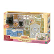 Elegant Dining Room playset with miniature furniture dishes and kitchen accessories