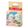 Flora Rabbit Twins boxed toy set with two white rabbits and a pink stroller