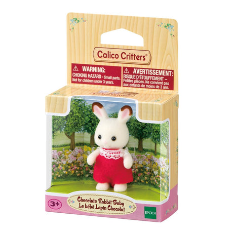 Chocolate Rabbit Baby toy in colorful illustrated packaging