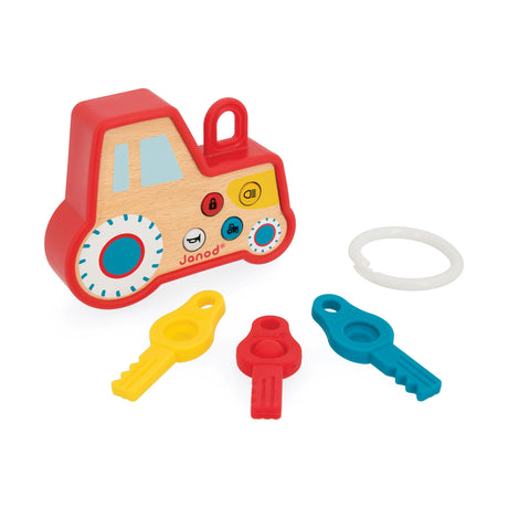Farm Sounds Tractor Key Ring