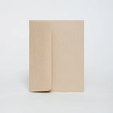 Mother Hen Card with a matching envelope, letter-pressed in the USA by Fugu Fugu, blank natural kraft paper design.