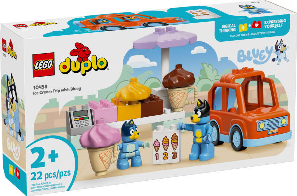 ✨希少✨franche lippee　セットアップ　森　動物　ブルー　3L Duplo Ice Cream Trip with Bluey – Treehouse Toys