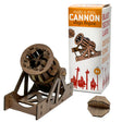 Make a Mini Cannon wooden building kit with assembled cannon, box, and wooden projectile