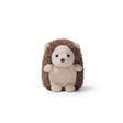 McHugs Weighted Little Hedgehog plush toy with soft brown spines and a cream face