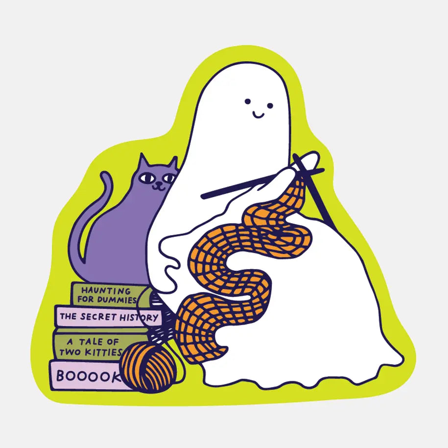 Cozy Ghost Sticker