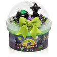 Curious Cat Workshop Slime tub with green slime, cat figurine, witch hat, cauldron, and lime green bow