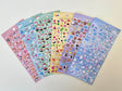 Tiny Animal Food Court Puffy Stickers with colorful animal and food designs