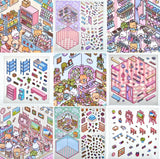 3D Diorama Stickers | Stores