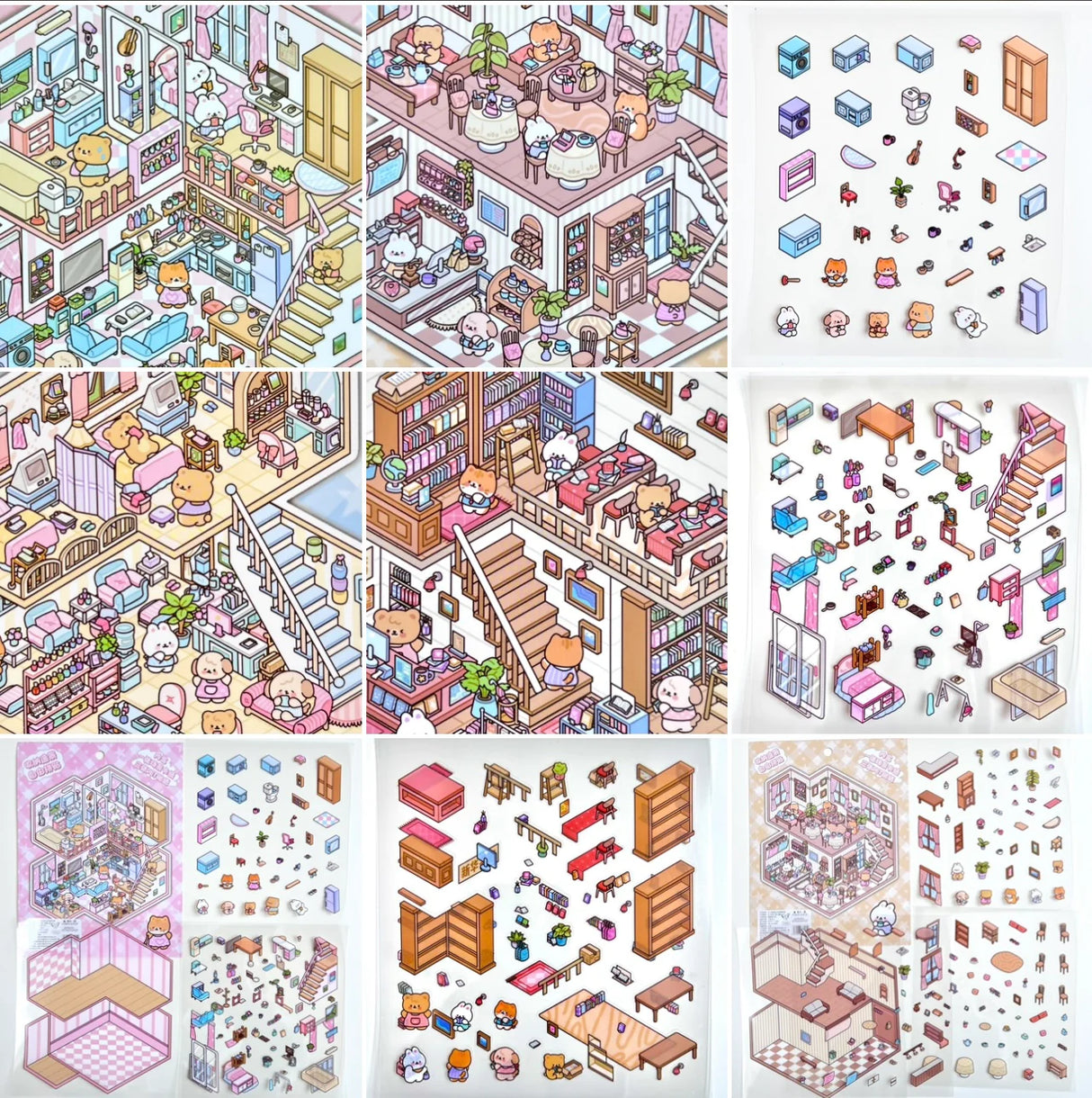 3D Diorama Stickers | Lifestyle