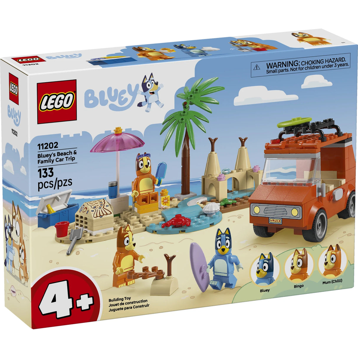 Bluey Bluey's Beach & Family Car Trip