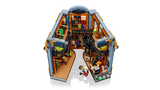 Icons Bookstore: Book Nook miniature bookstore scene with shelves books and tiny reading details