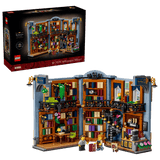 Icons Bookstore: Book Nook LEGO building set with detailed bookstore shelves and miniature figures