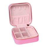 Fashion Friends Jewelry Case in pink with compartments and ring holders