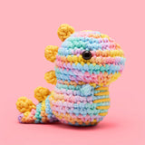 The Woobles Crochet Kit | Fred the Dinosaur Pastel
