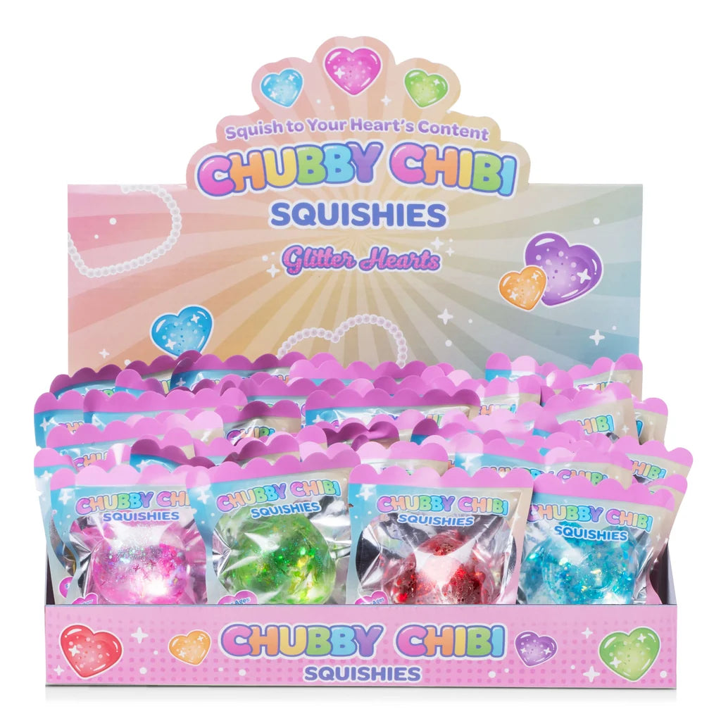 Chubby Chibi Glitter Heart